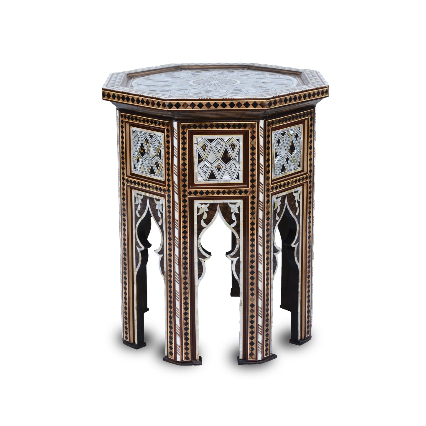 Authentic Arabesque Design Syrian Artisan Coffee Table