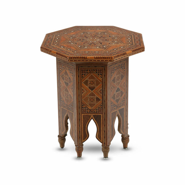 Classic Mother of Pearl, Mosaic & Marquetry Inlaid Moorish / Islamic Coffee Table