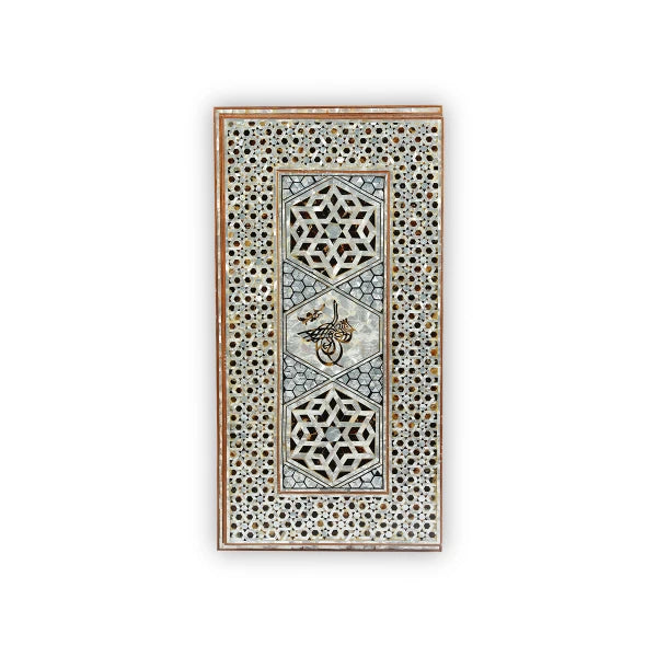 Table Top View of Mother of Pearl Inlaid Multi Game Table