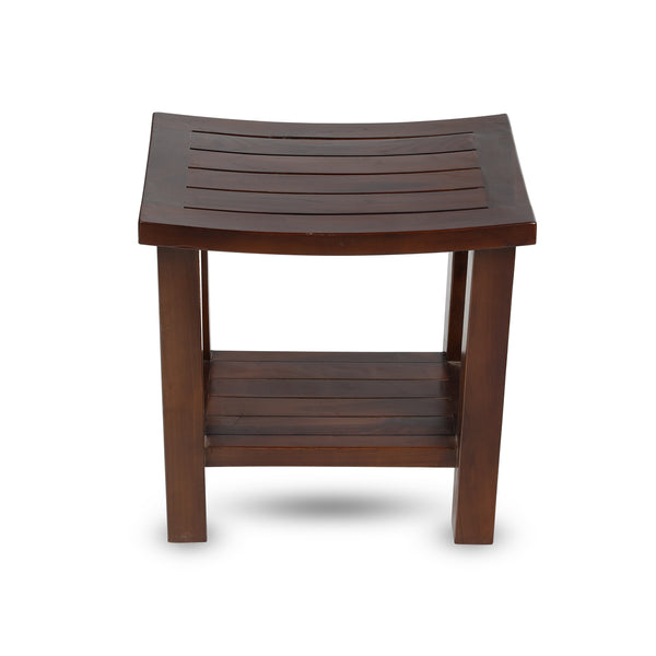 Brown Solid Wooden Stool