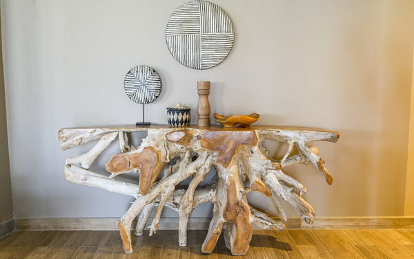 Infuse your living space with the natural beauty of root tables