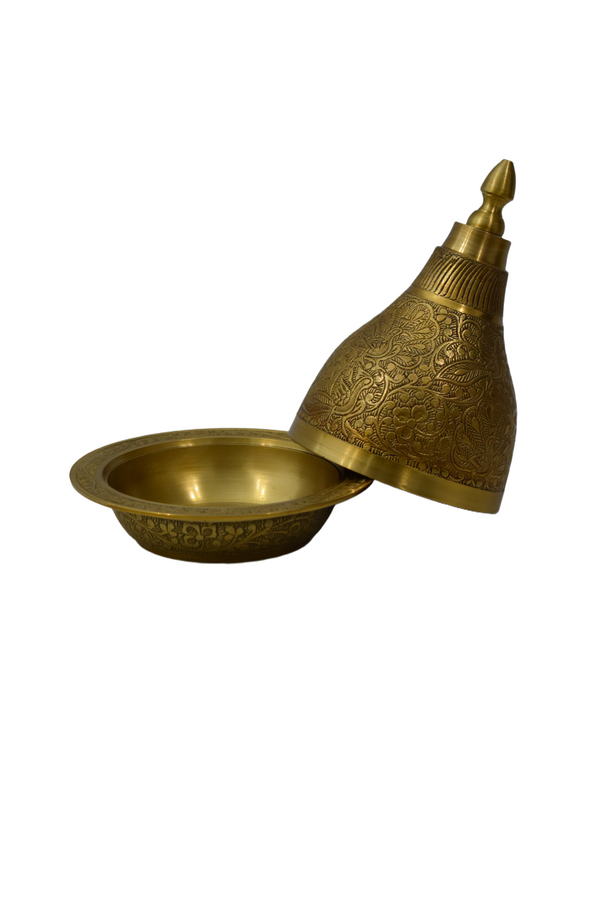 Hand-Carved Brass Tagine