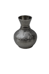 Etched Brass Bud Vase - Petite Decorative Vessel
