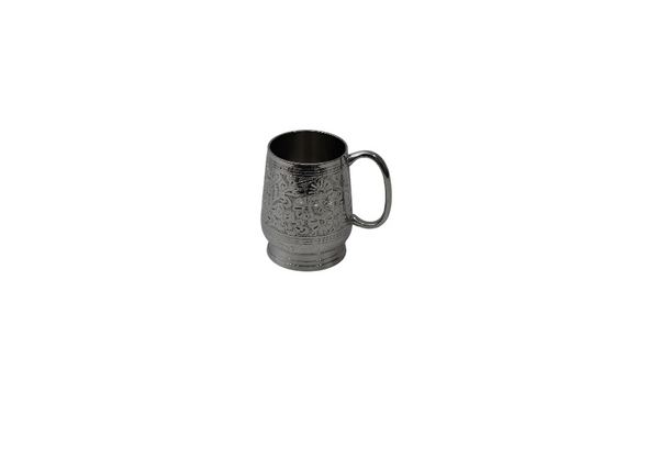 Hand-Etched Brass Mug