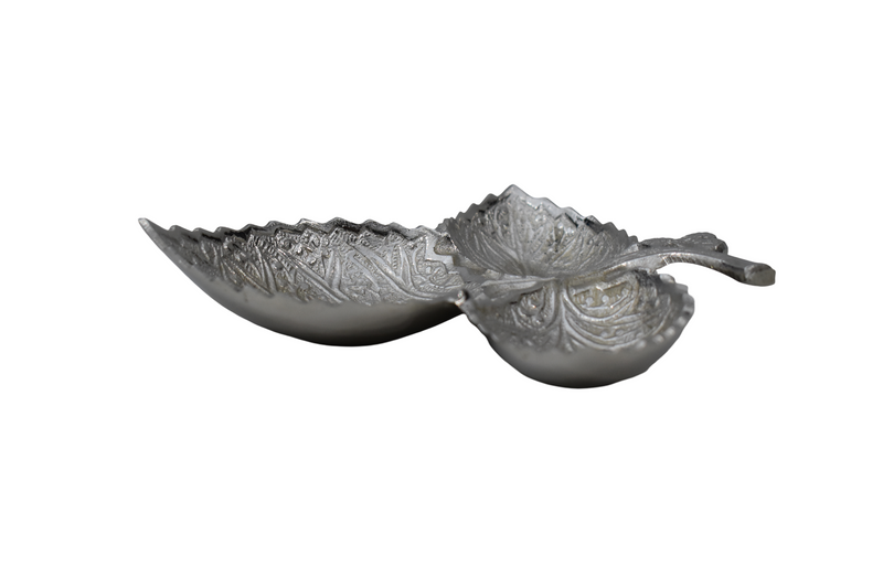 Artisan Brass Leaf Dish