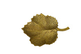 Hand-Etched Brass Leaf Dish