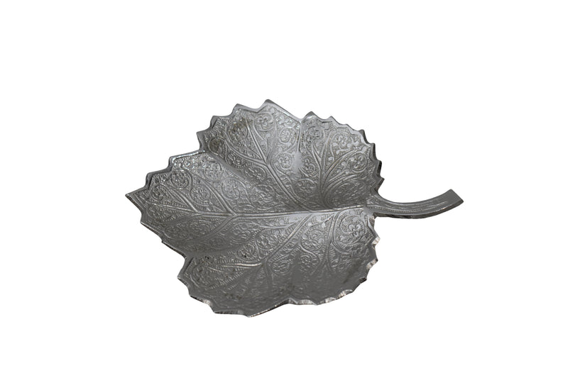 Hand-Etched Brass Leaf Dish