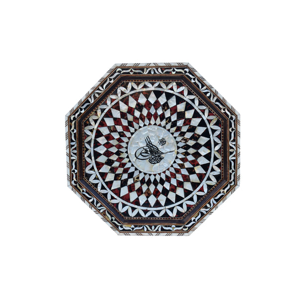 Mother of Pearl Inlaid Octagonal Coffee Table