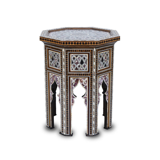 Authentic Syrian Artisan Coffee Table with Mother of Pearl Inlays