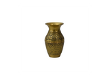 Hand-Carved Small Brass Vase