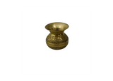 Hand-Carved Small Brass Pot