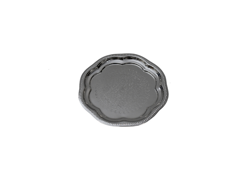 Hand-Engraved Brass Serving Tray