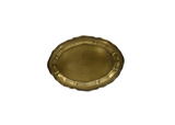 Hammered Brass Oval Serving Tray