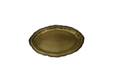 Hammered Brass Oval Serving Tray