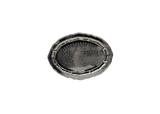 Hammered Brass Oval Serving Tray