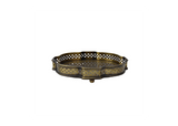 Brass Tray with Ornate Geometric Border