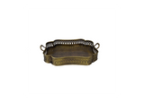 Brass Tray with Ornate Geometric Border