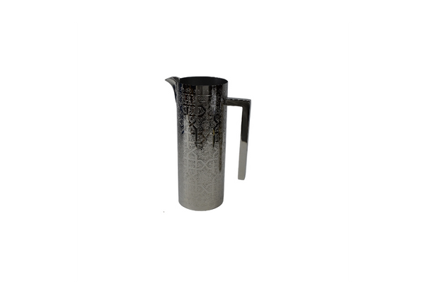 Hand-Etched Brass Water Pitcher