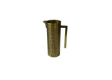 Hand-Etched Brass Water Pitcher
