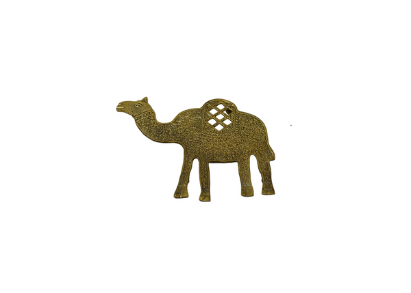 Hand-Carved Brass Camel - Decorative Candy Holder