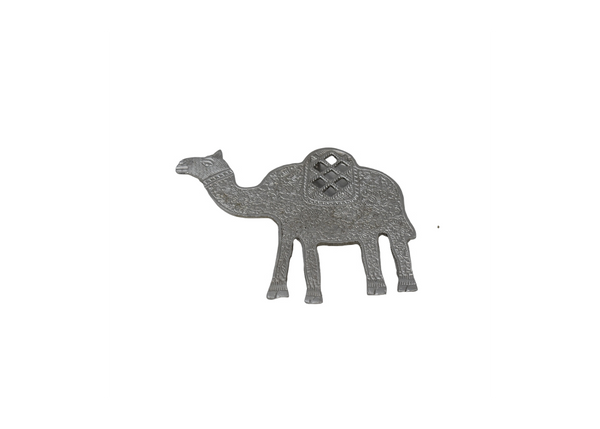 Hand-Carved Brass Camel - Decorative Candy Holder