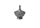 Engraved Brass Lidded Bowl