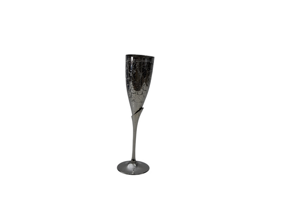 Hand-Etched Brass Wine Glass