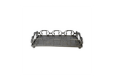Rectangular Brass Serving Tray with Handles