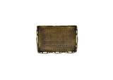 Rectangular Brass Serving Tray with Handles