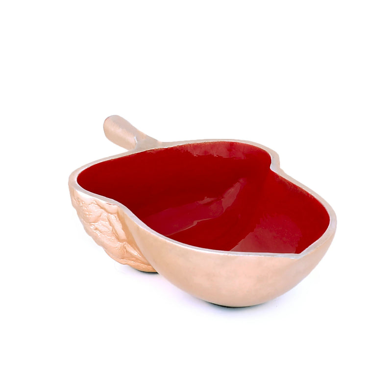 Red Colored Acorn Shape Bowl