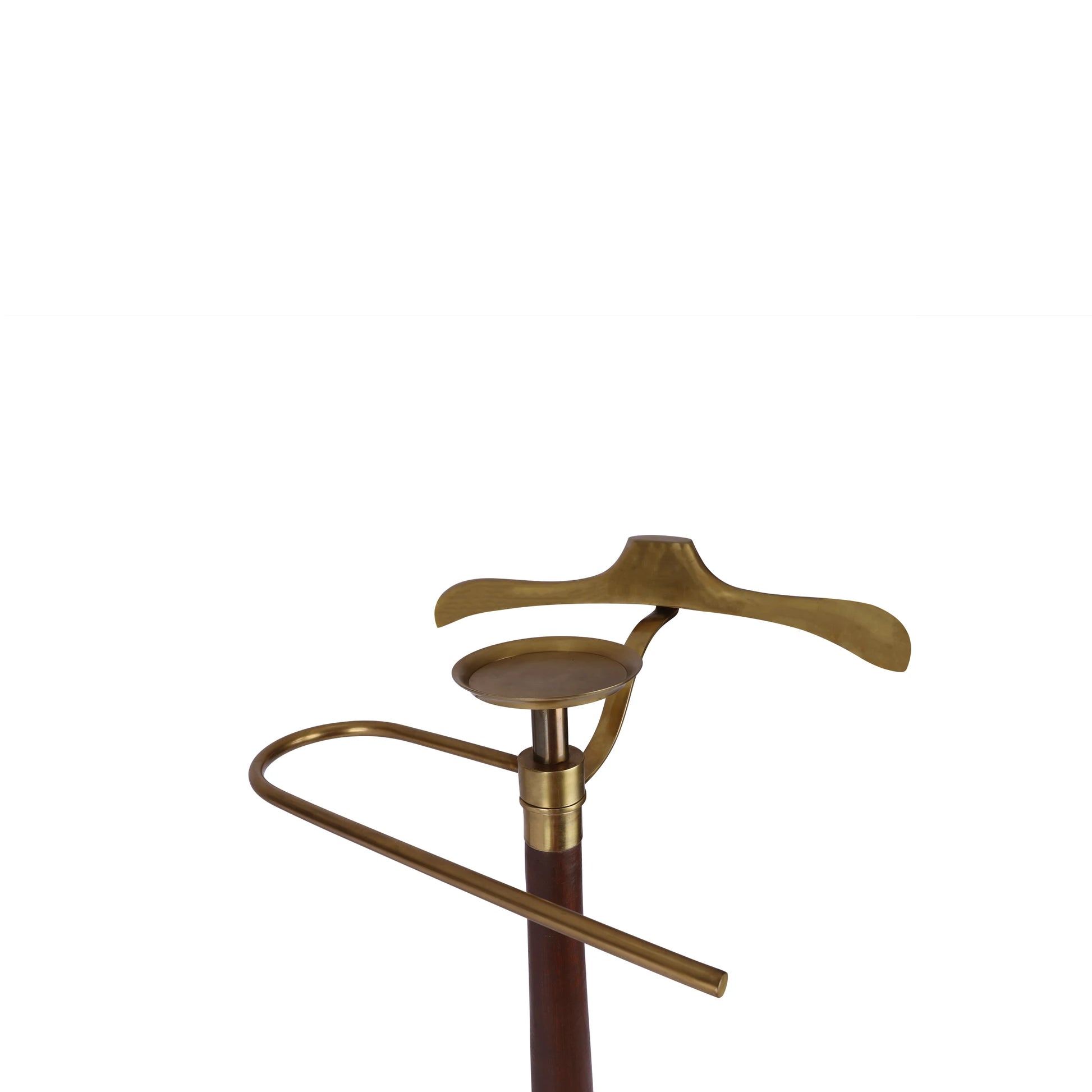 Close View of Suit Stand