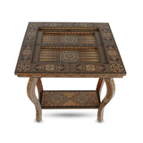 Traditional Arabic Backgammon Board Game Table Handmade from Finest Wooden Pieces in exquisite mosaic patterns