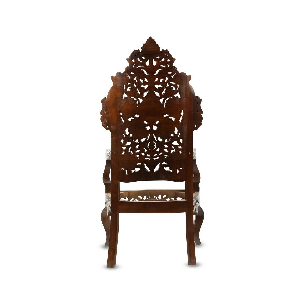 Back View of Mother of Pearl Inlaid Designer Chair