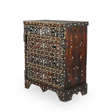 Angled View of Antique Syrian Chest of Drawers