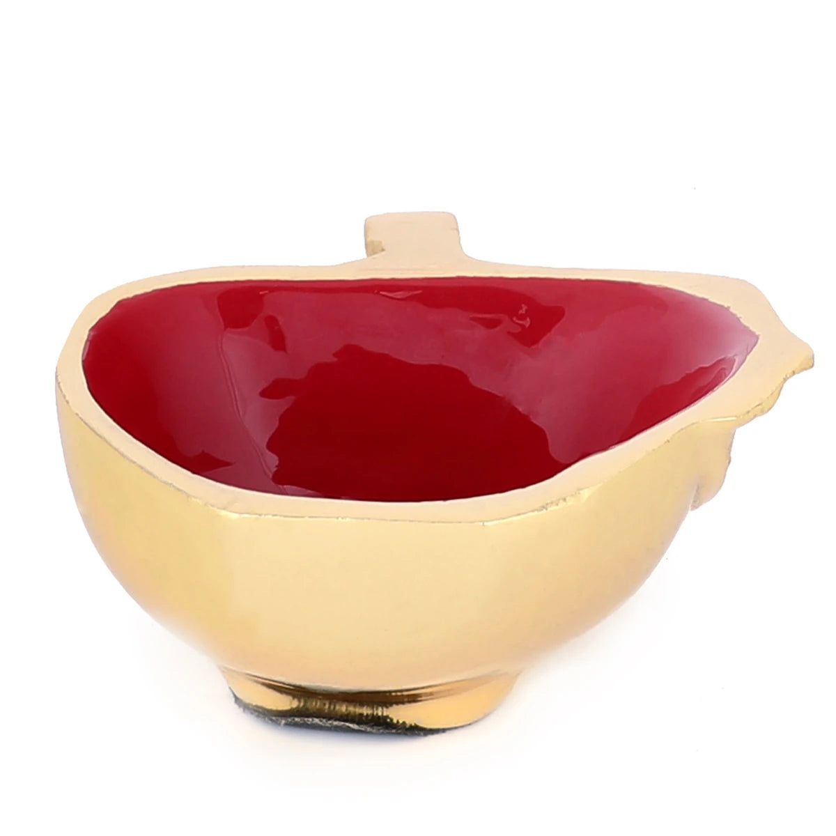 Apple Shaped Decorative Aluminum Bowl For Serving Fruits & Mixing Doughs
