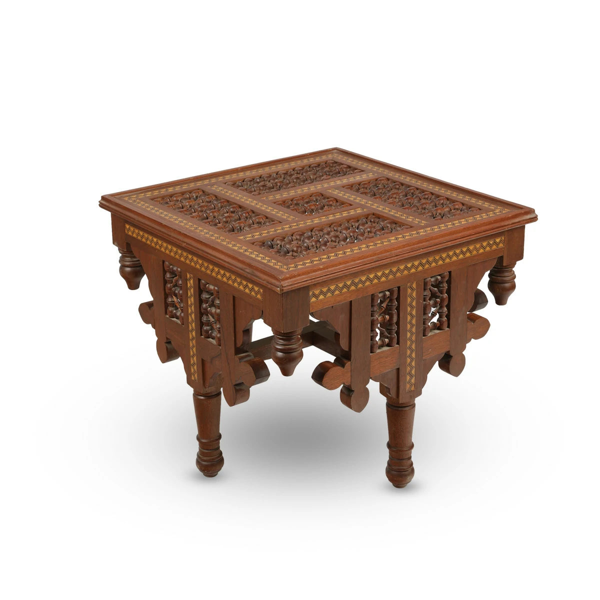 Handmade Arabian Style Coffee Table using Mashrabiya Woodworking