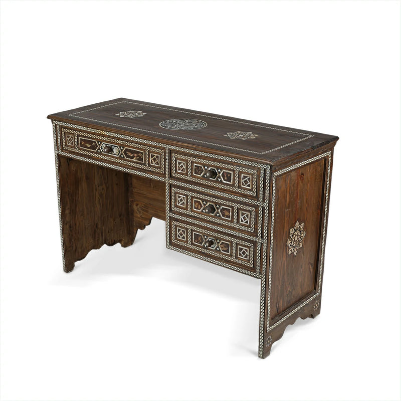 Angled Side View of Arabian Calligraphic Desk
