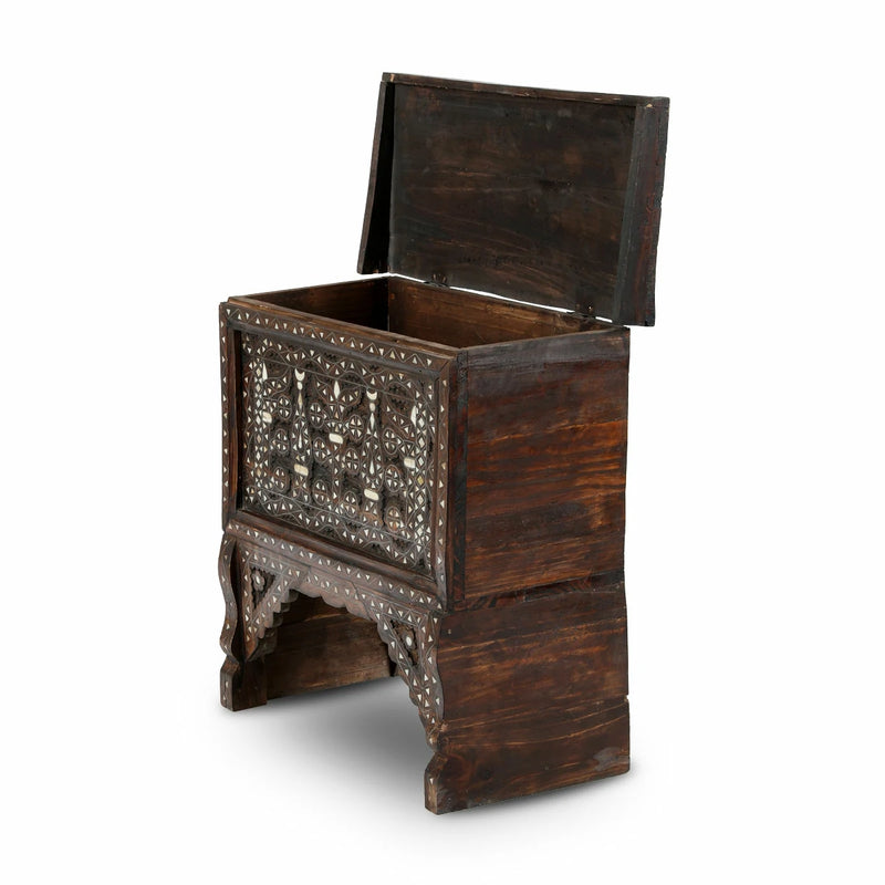 Buy Arabian Carved Wood Console Chest Online – Tarrab