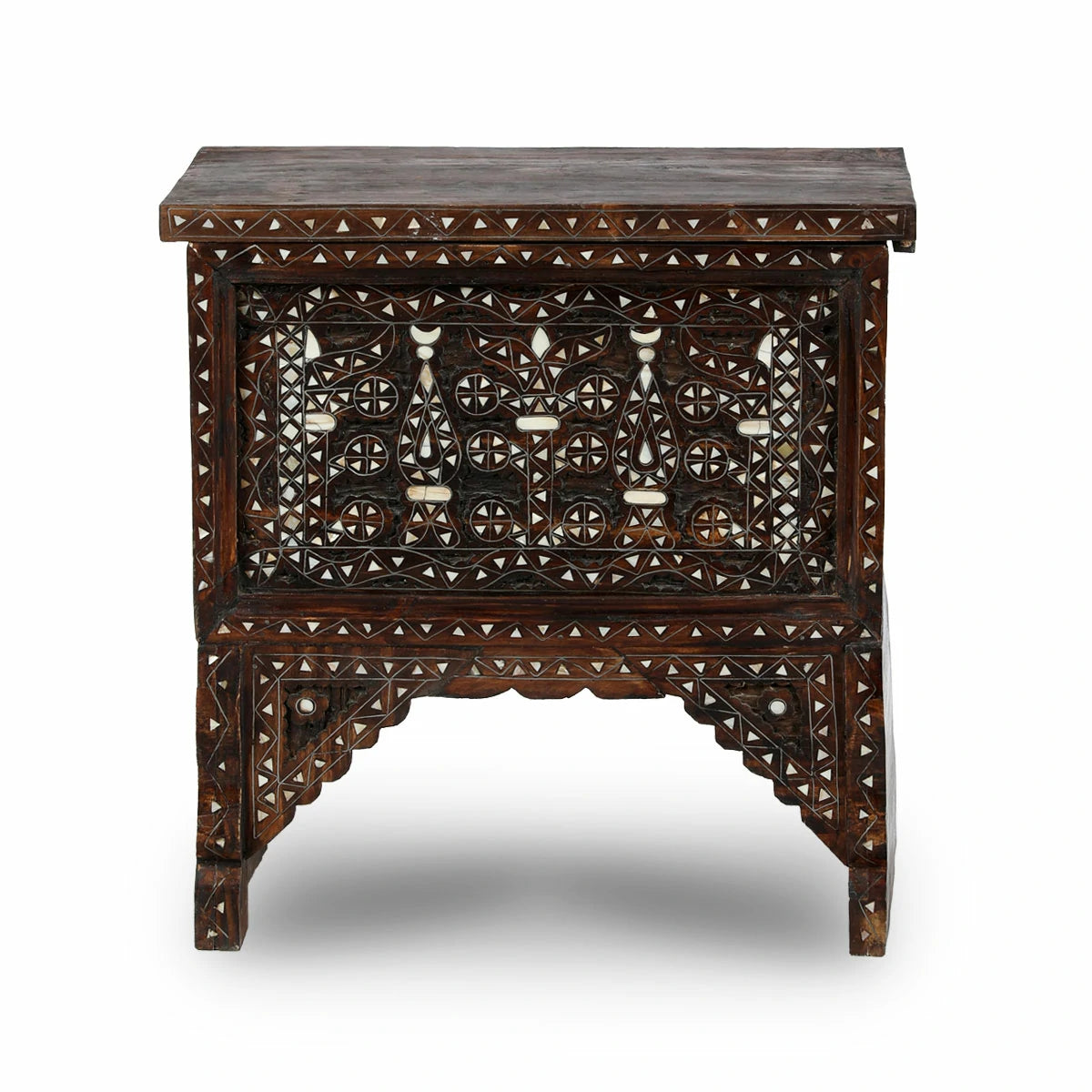 Buy Arabian Carved Wood Console Chest Online – Tarrab