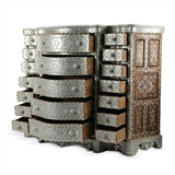 Luxurious Mother of Pearl Inlaid Chest of Drawer Console