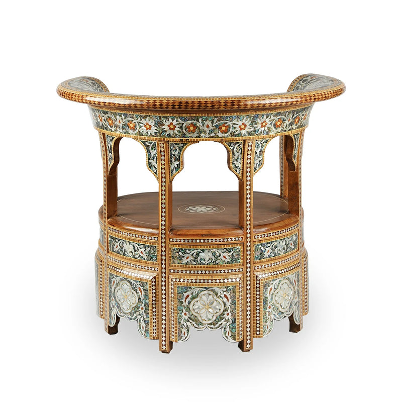 Abalone, Mother of Pearls & Syrian Marquetry Inlaid Furniture