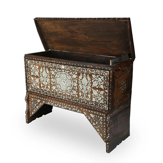 Antique Syrian Dowry Chest - Large