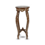 Straight Frontal View of Arabic Long Stool