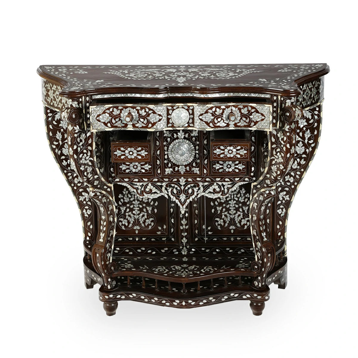 Top Angle Straight VIew of Arabic Design Console Table