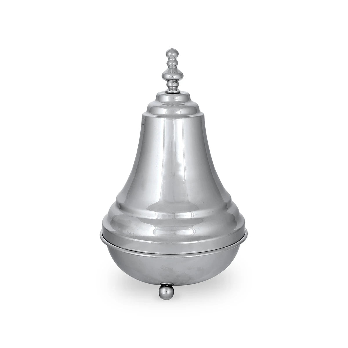 Bell Shaped Glossy Silver Tajine