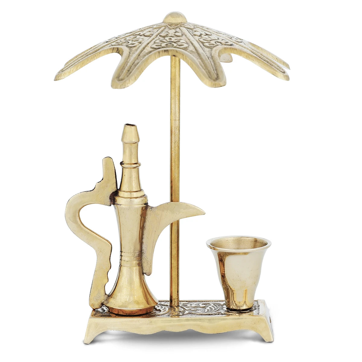 Antique Arabian Souvenir of Aftaba Set for Table Decor - Gold