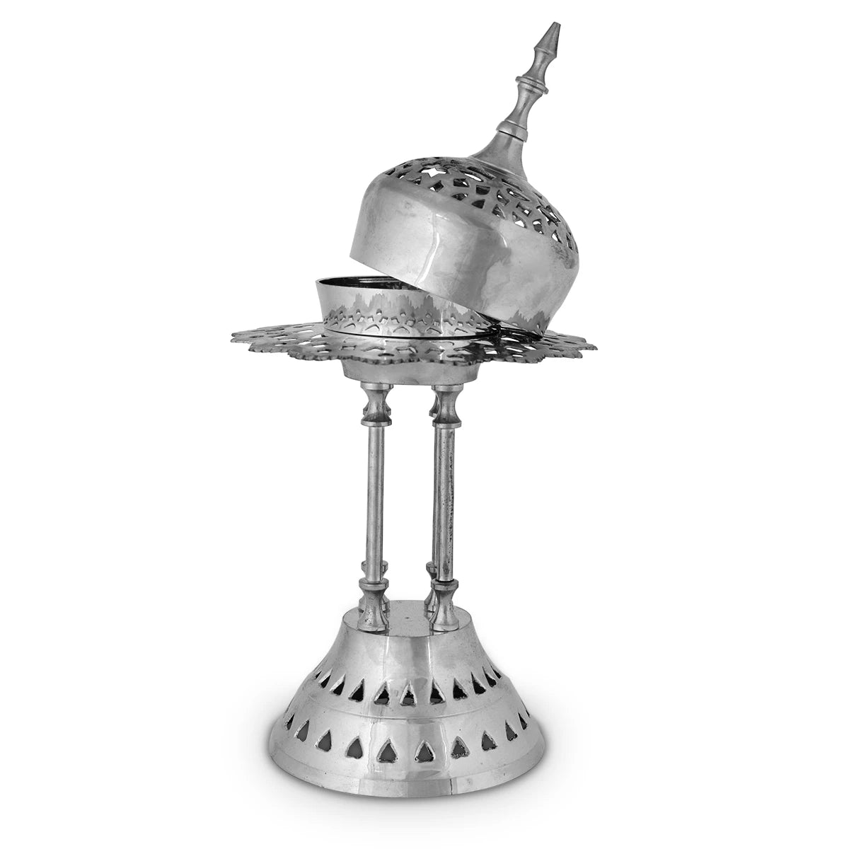 Silver Bakhoor Burner