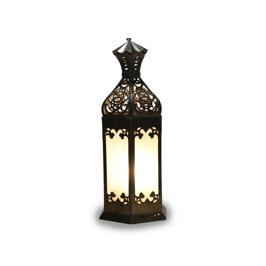 Traditional Arabic Ceiling Light Made of Brass With Classic Middle Eastern Cut Work Design