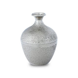 Flower Vase Made of Nickel With Floral Patterns