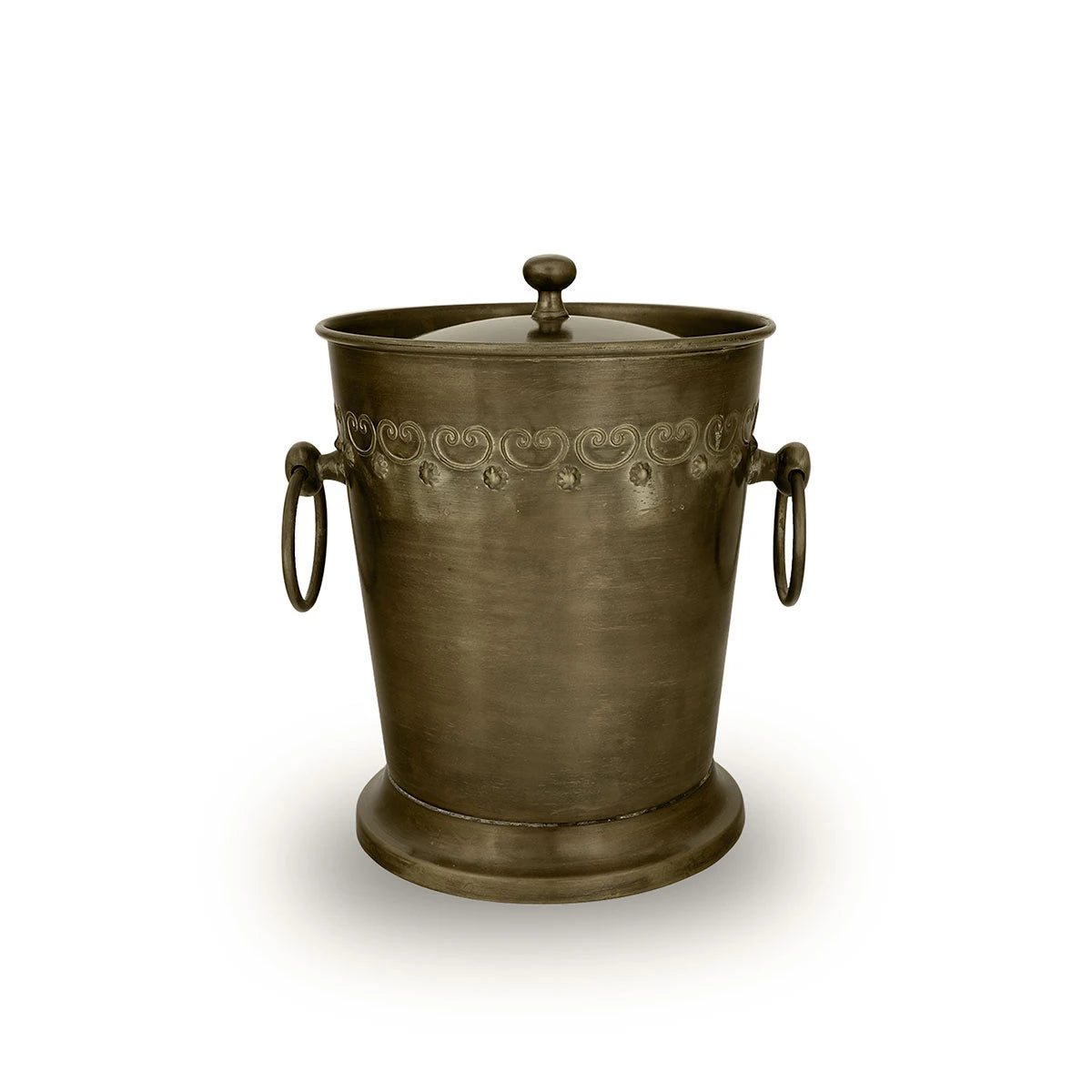 Traditional Arabian Style Brass Ice Bucket  with Handles for Cooling Wine, Champagne & other Cold beverages